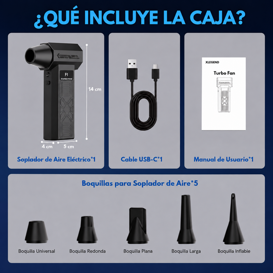 Soplador de Aire Inalámbrico Portátil